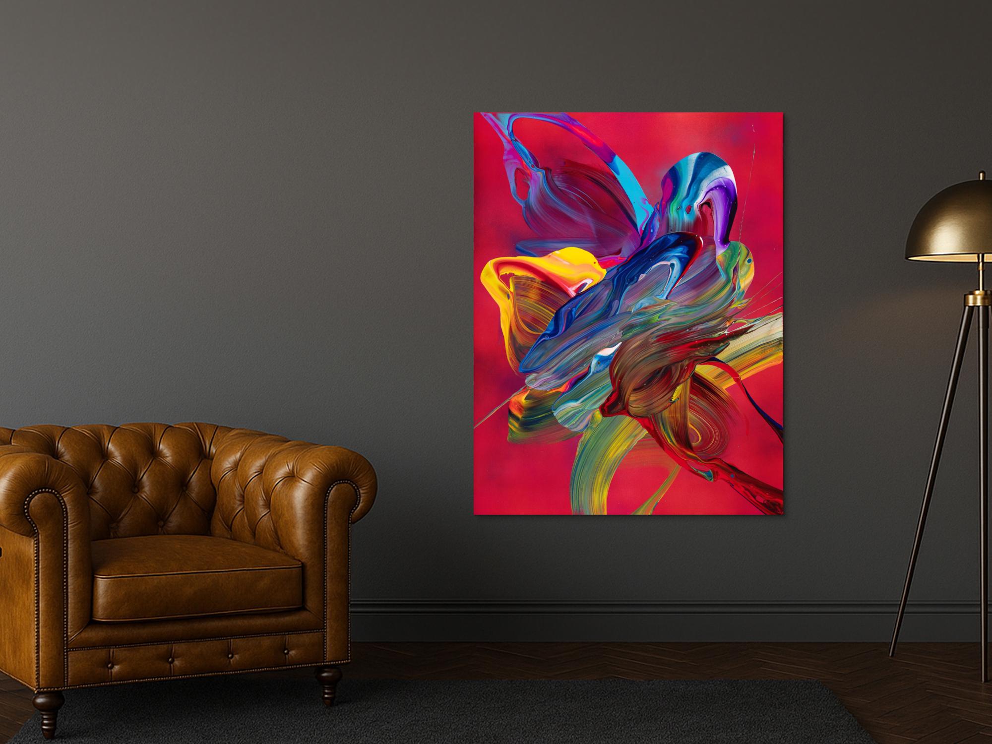 Abstraktes Bild auf Leinwand