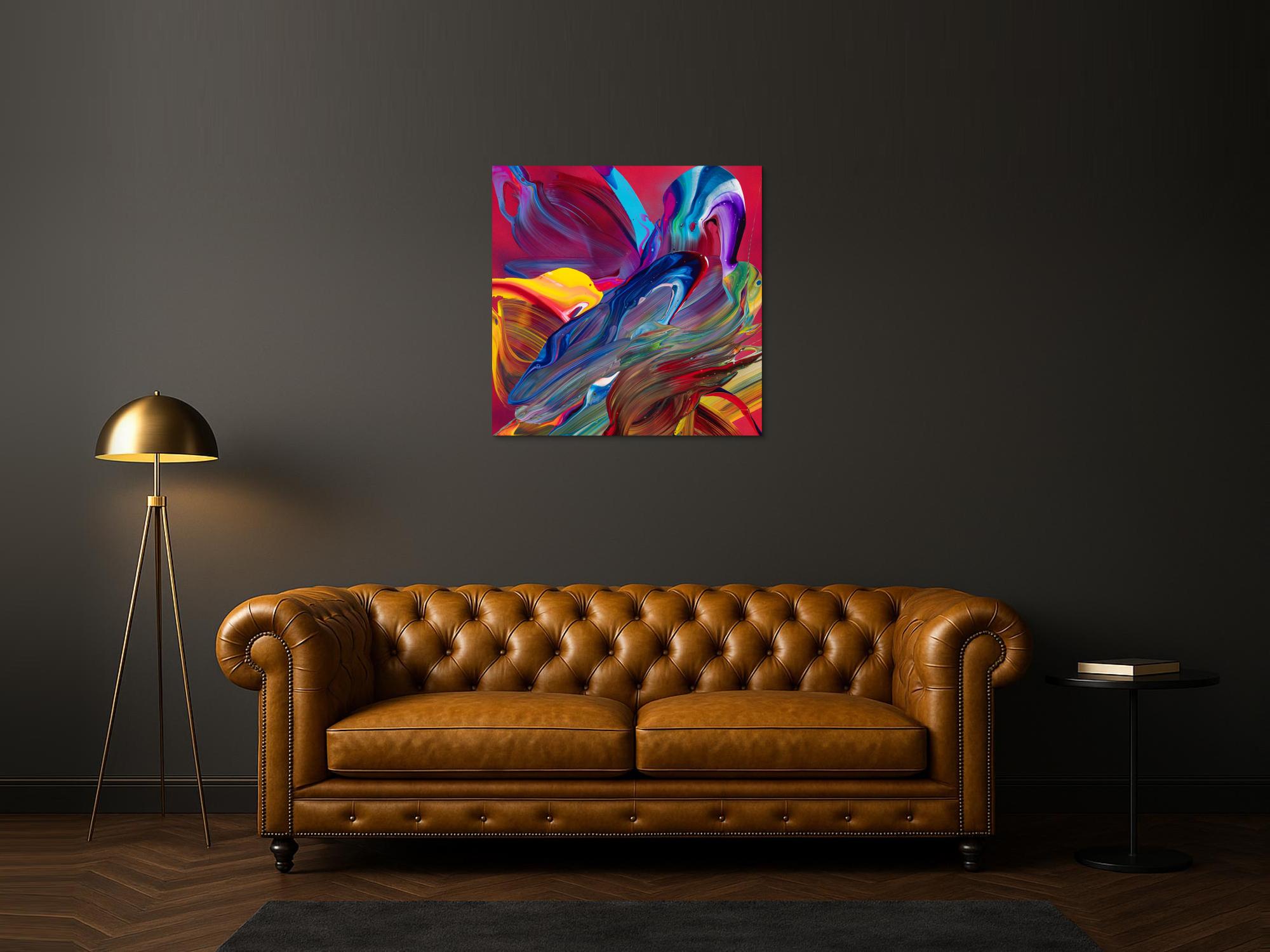 Abstraktes Bild auf Leinwand