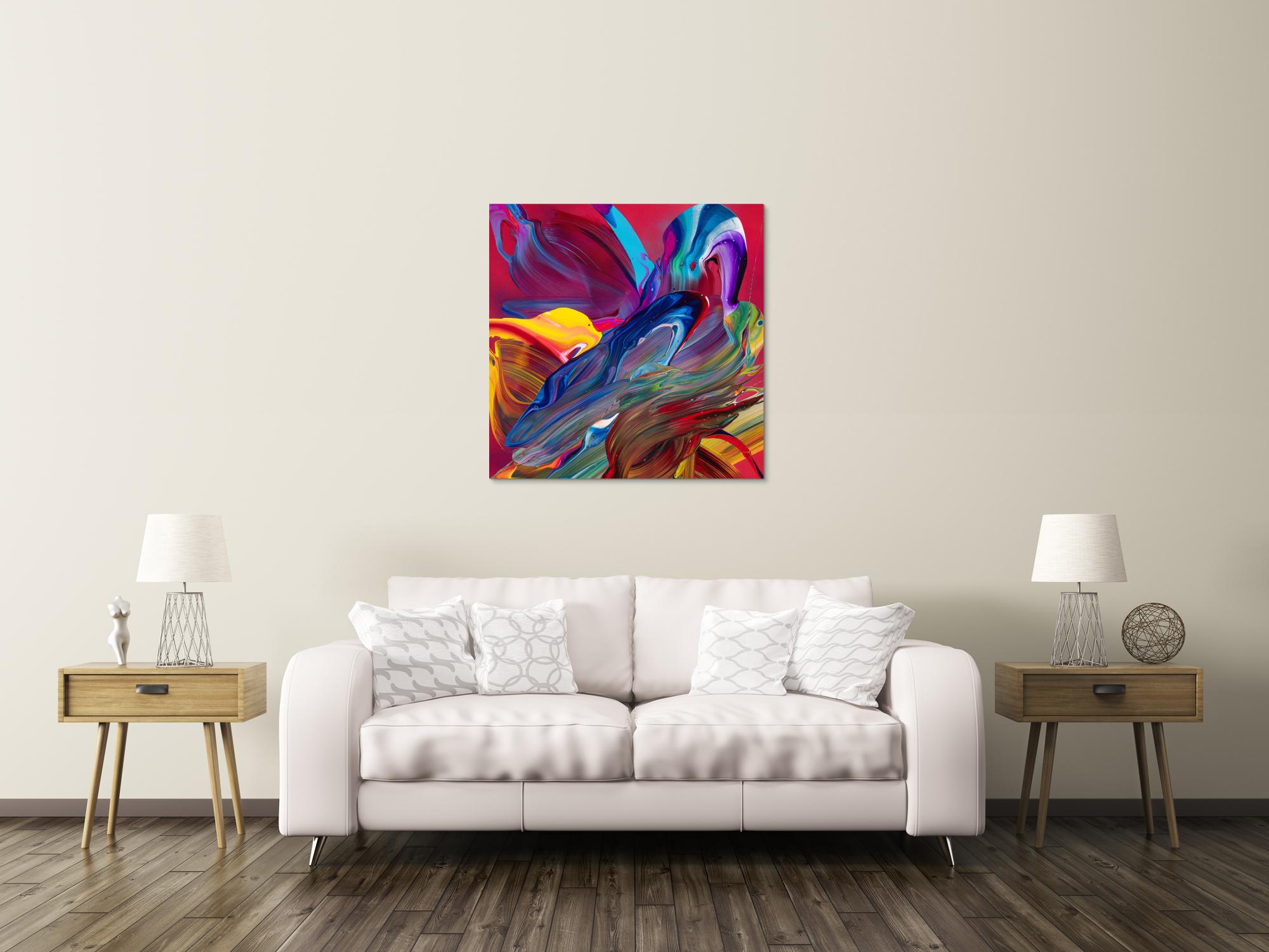 Abstraktes Bild auf Leinwand