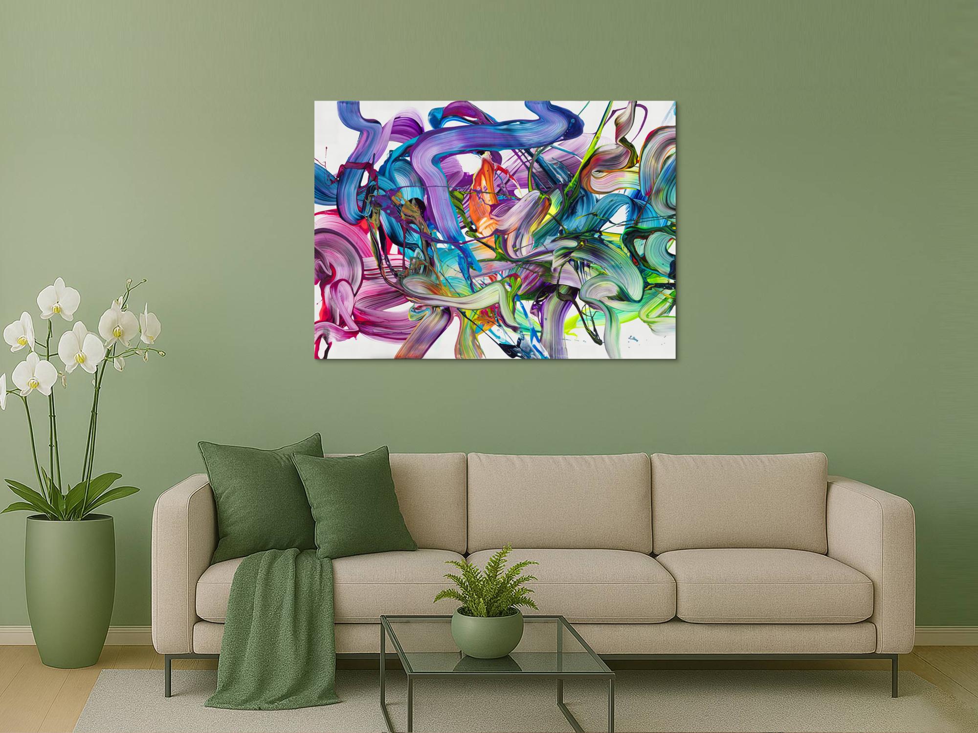 Abstraktes Bild auf Leinwand