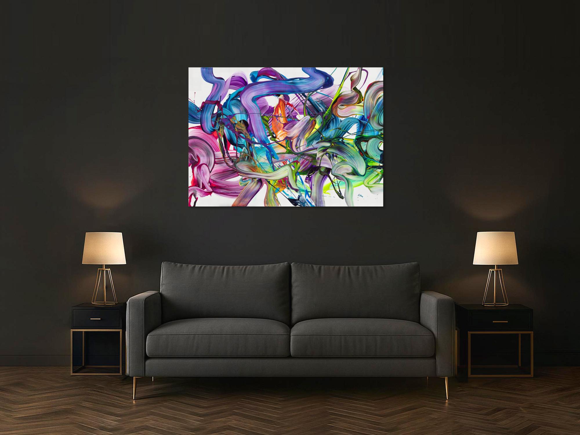 Abstraktes Bild auf Leinwand