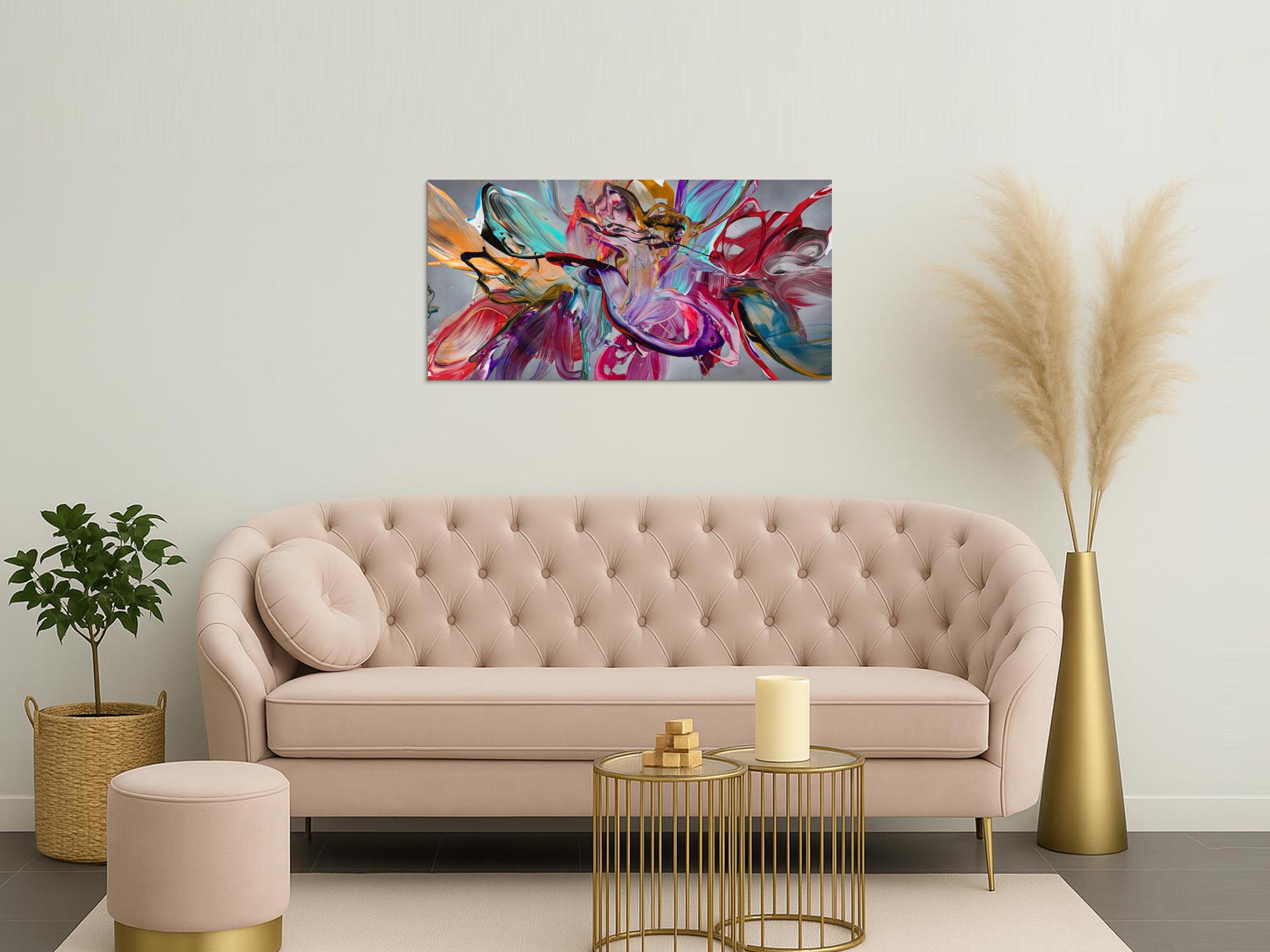 Abstraktes Bild auf Leinwand