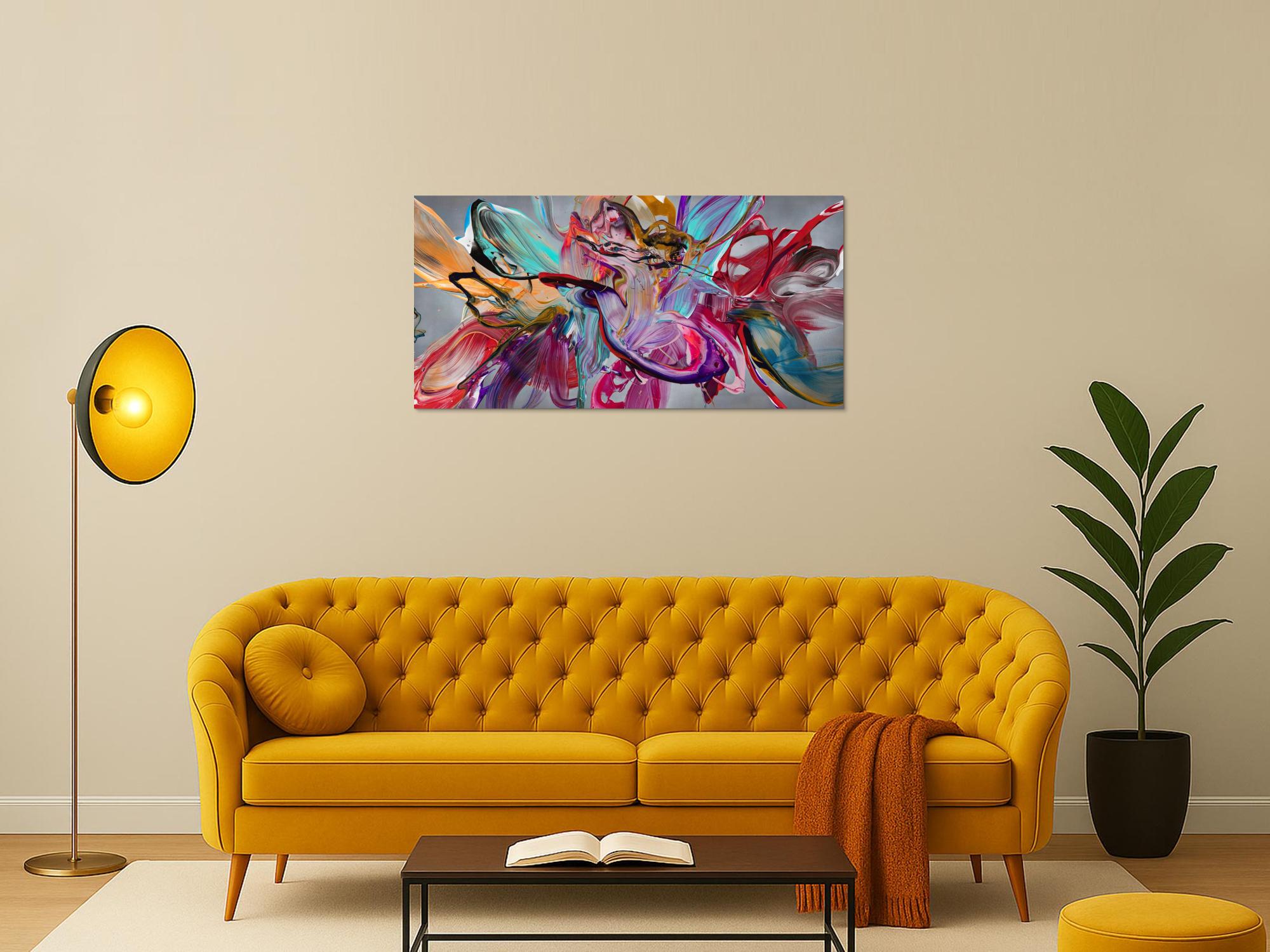 Abstraktes Bild auf Leinwand