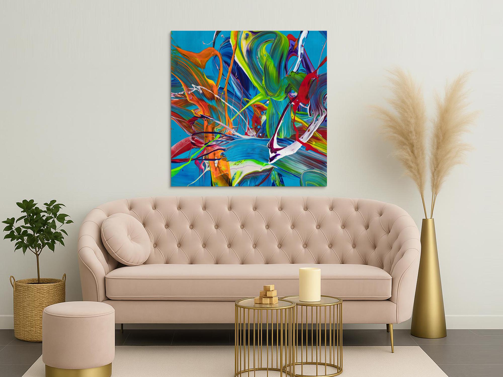 Abstraktes Bild auf Leinwand