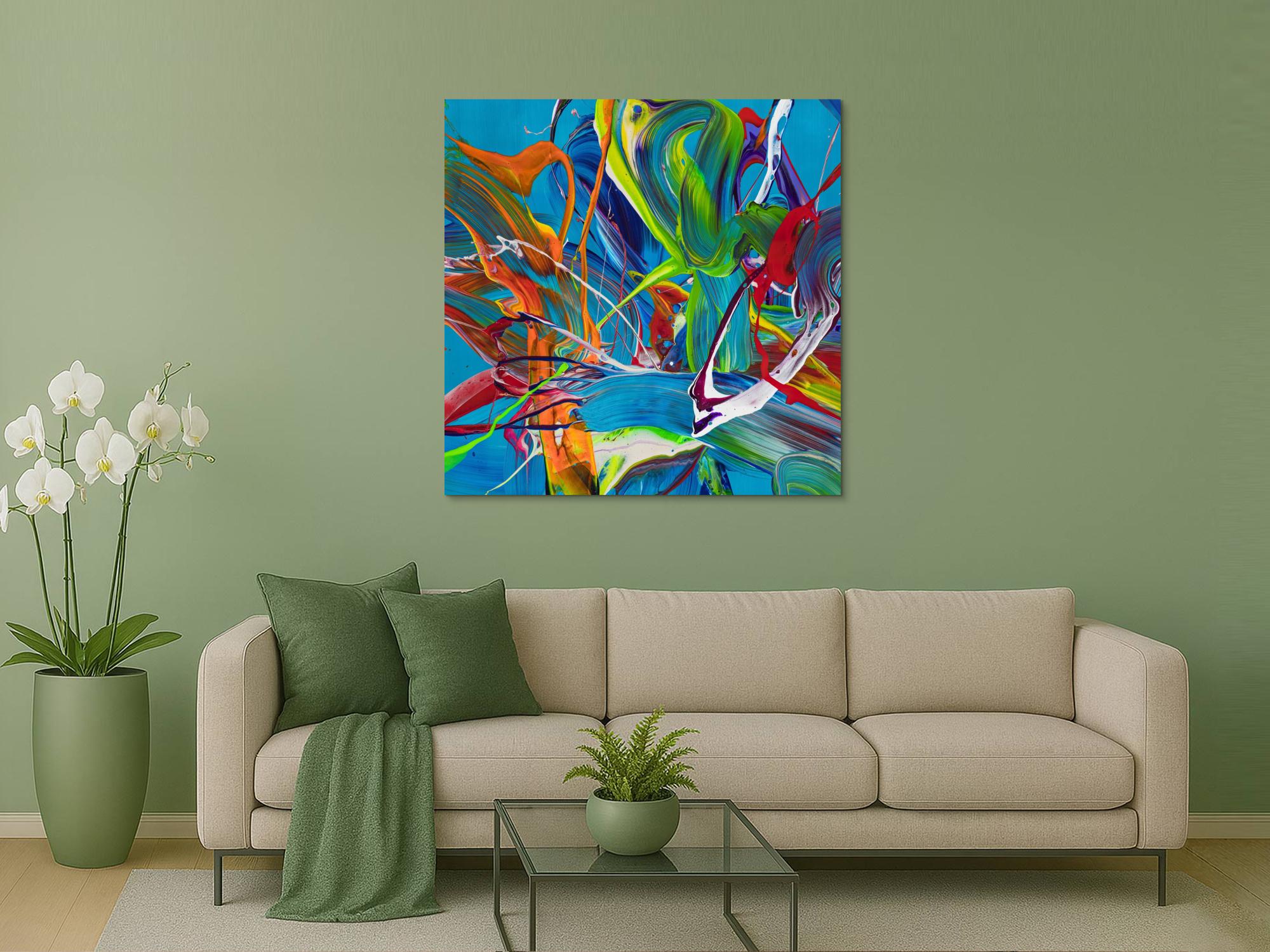 Abstraktes Bild auf Leinwand