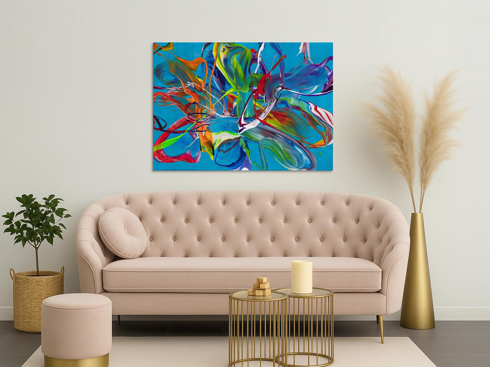 Abstraktes Bild auf Leinwand