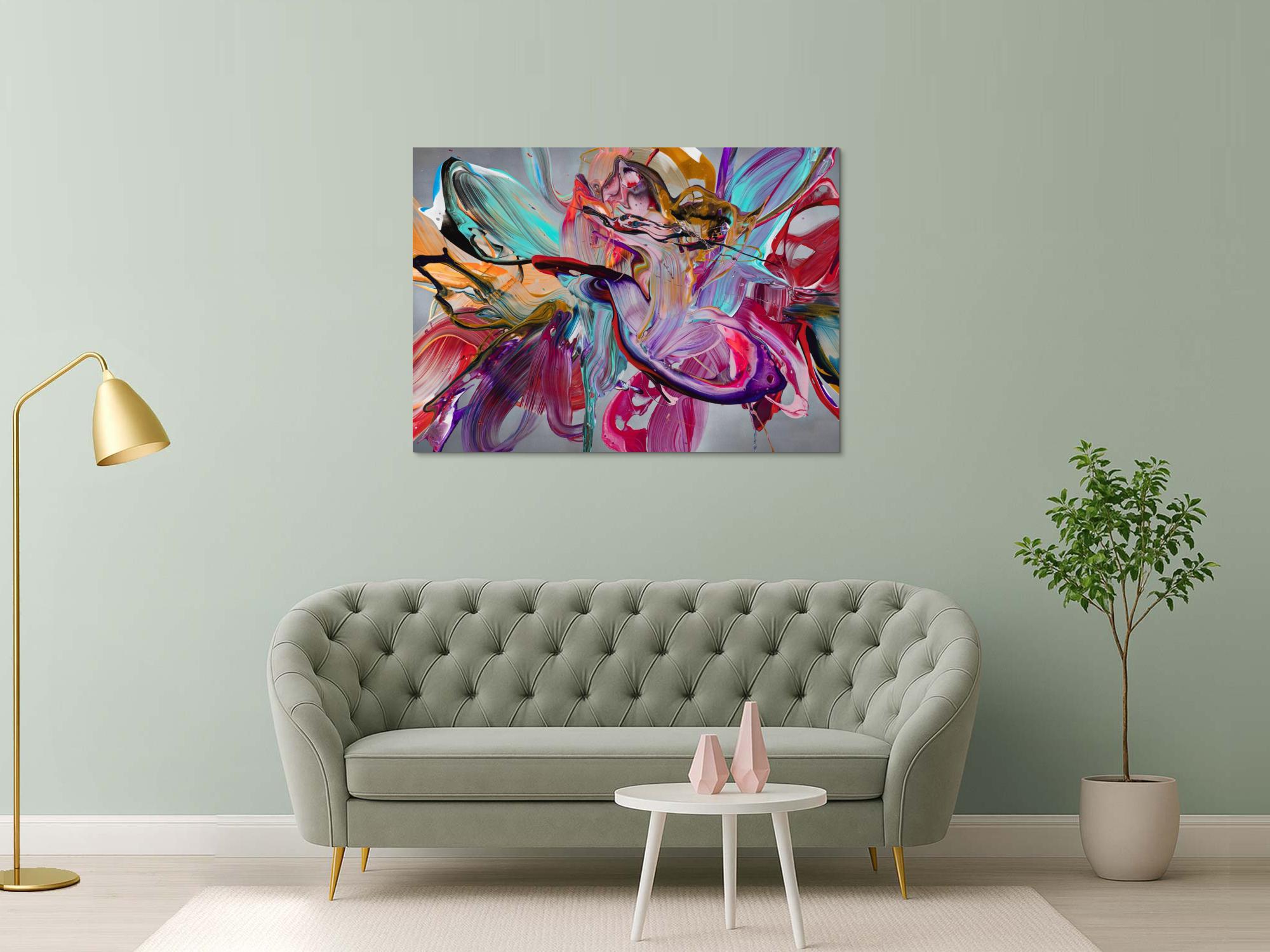 Abstraktes Bild auf Leinwand