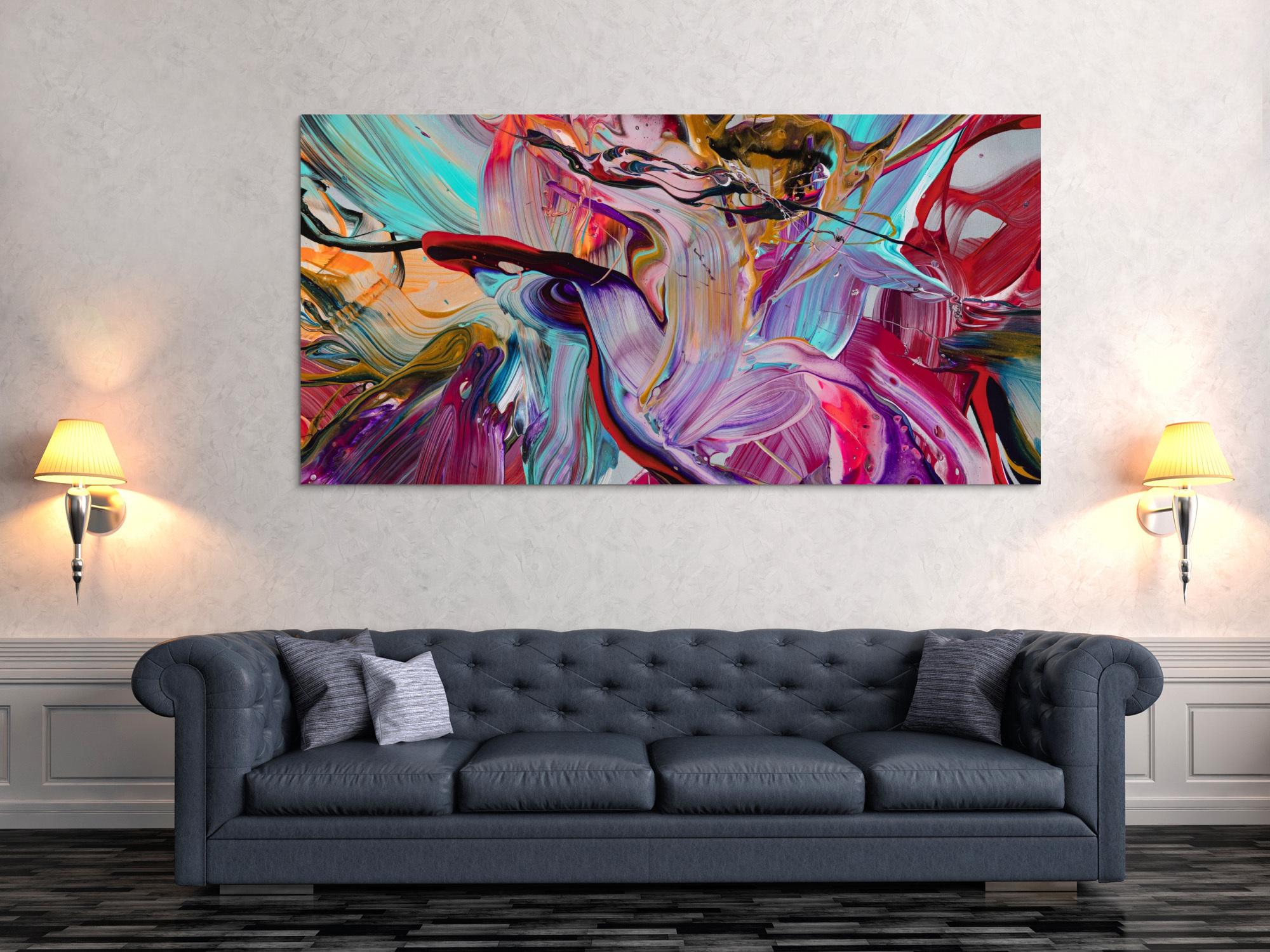 Abstraktes Bild auf Leinwand