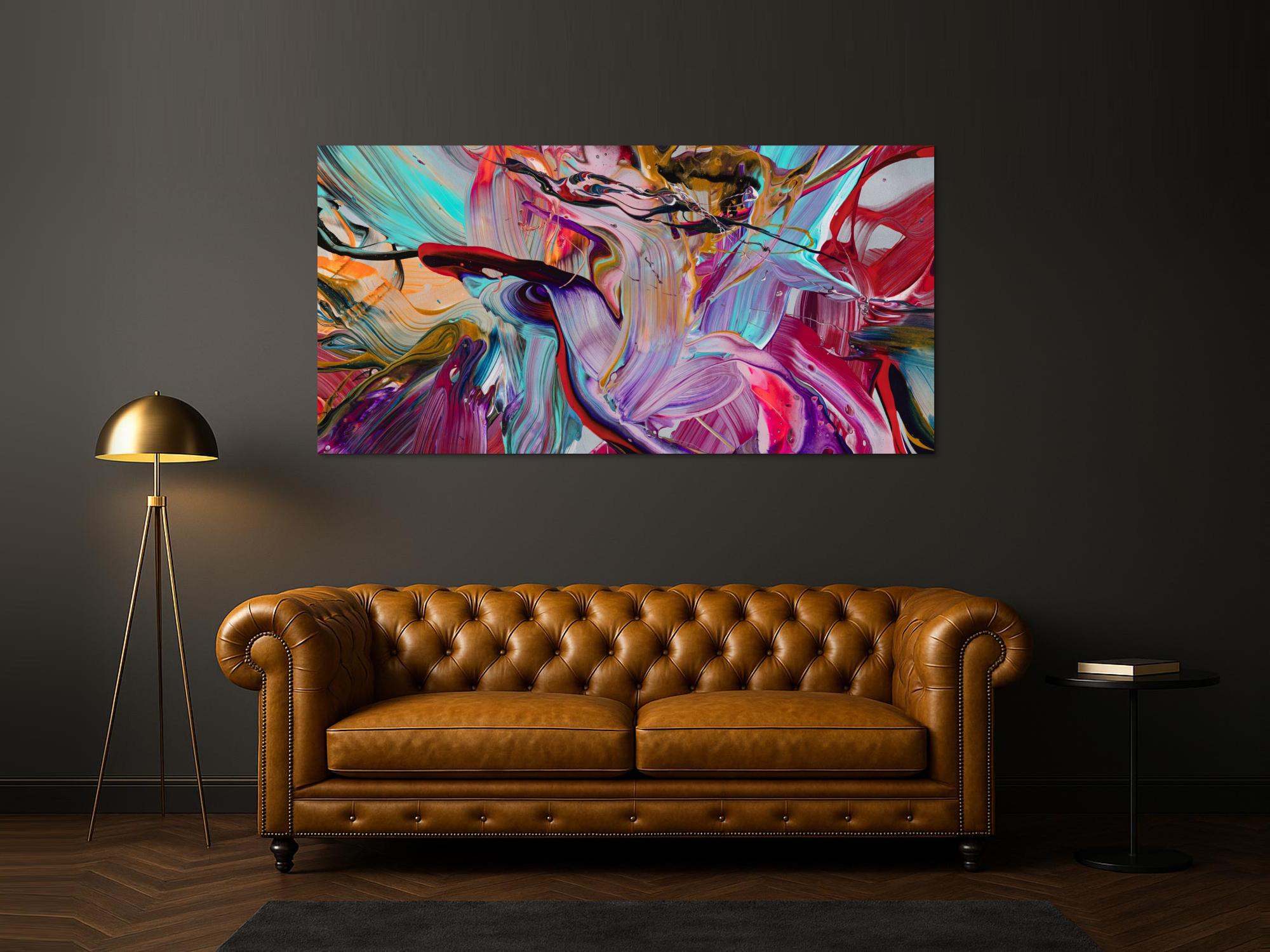 Abstraktes Bild auf Leinwand