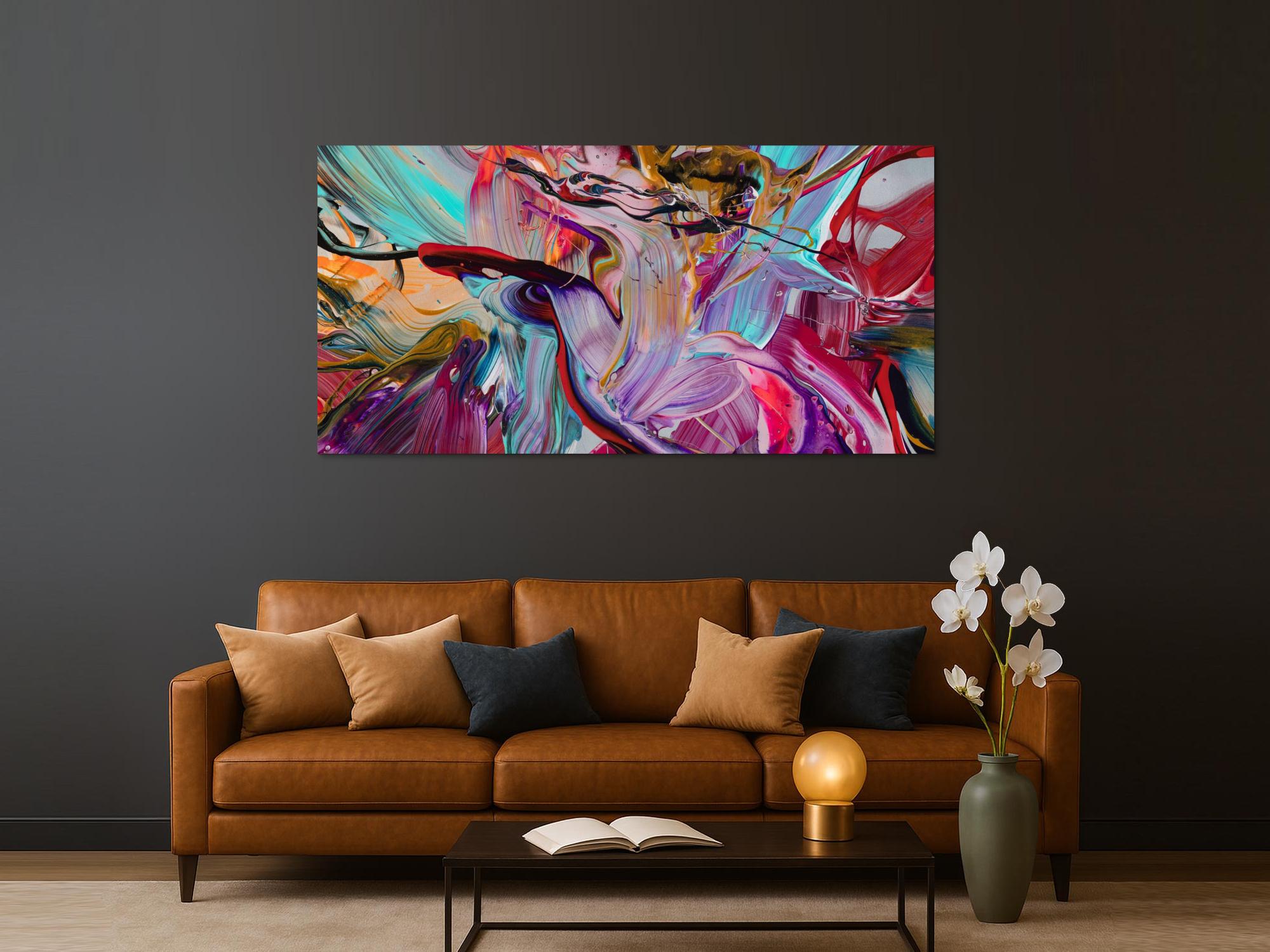 Abstraktes Bild auf Leinwand