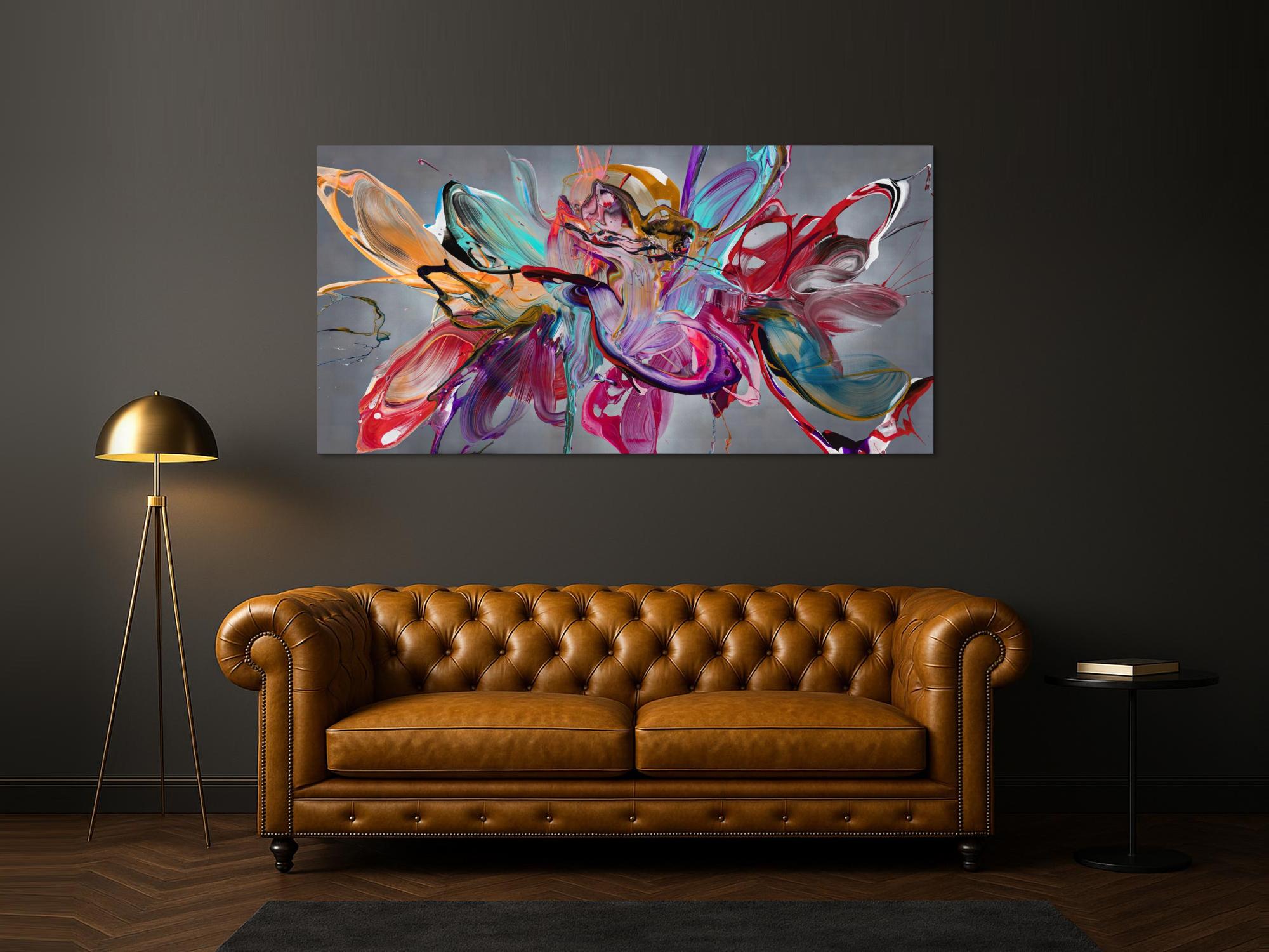 Abstraktes Bild auf Leinwand