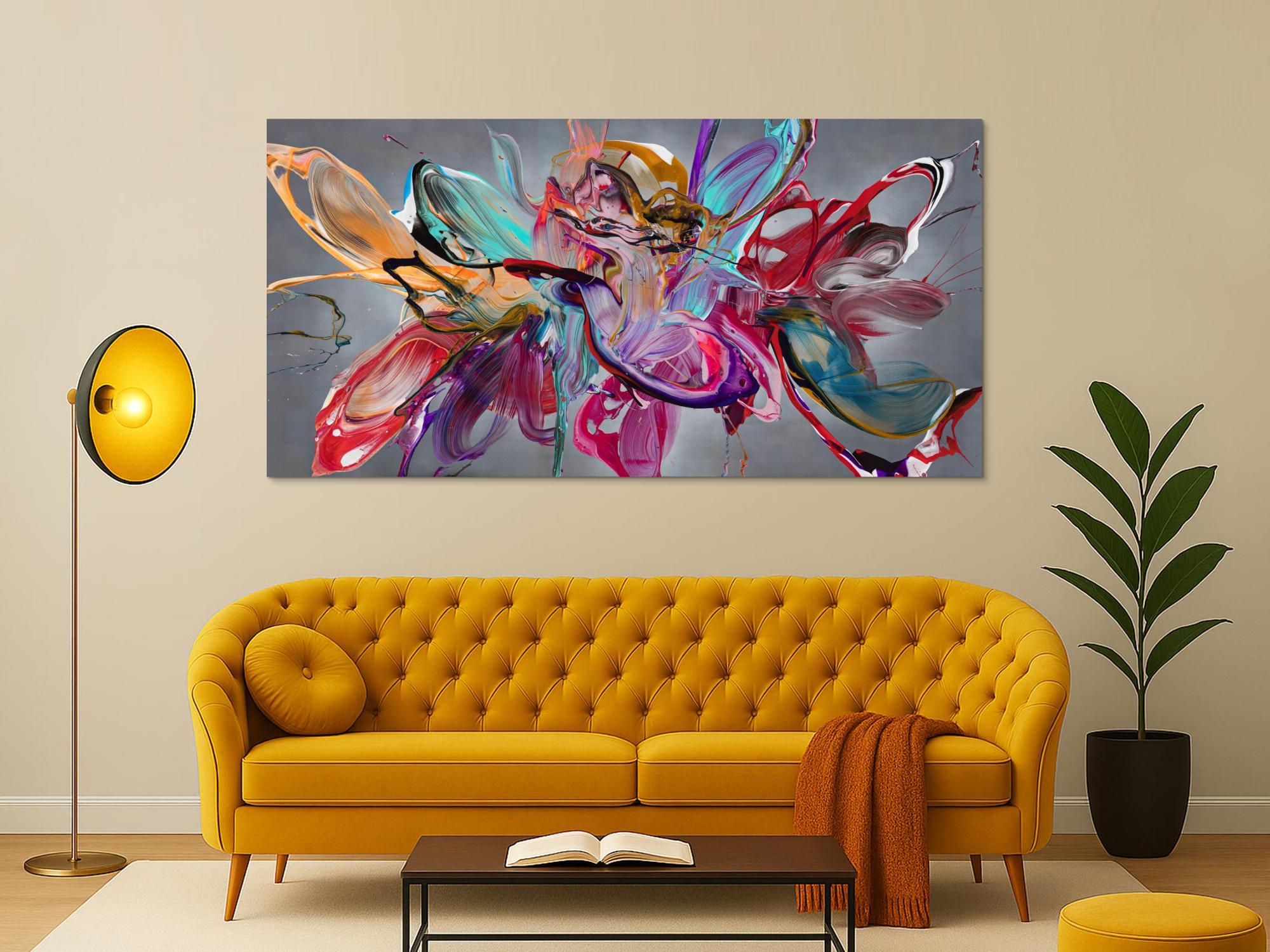 Abstraktes Bild auf Leinwand