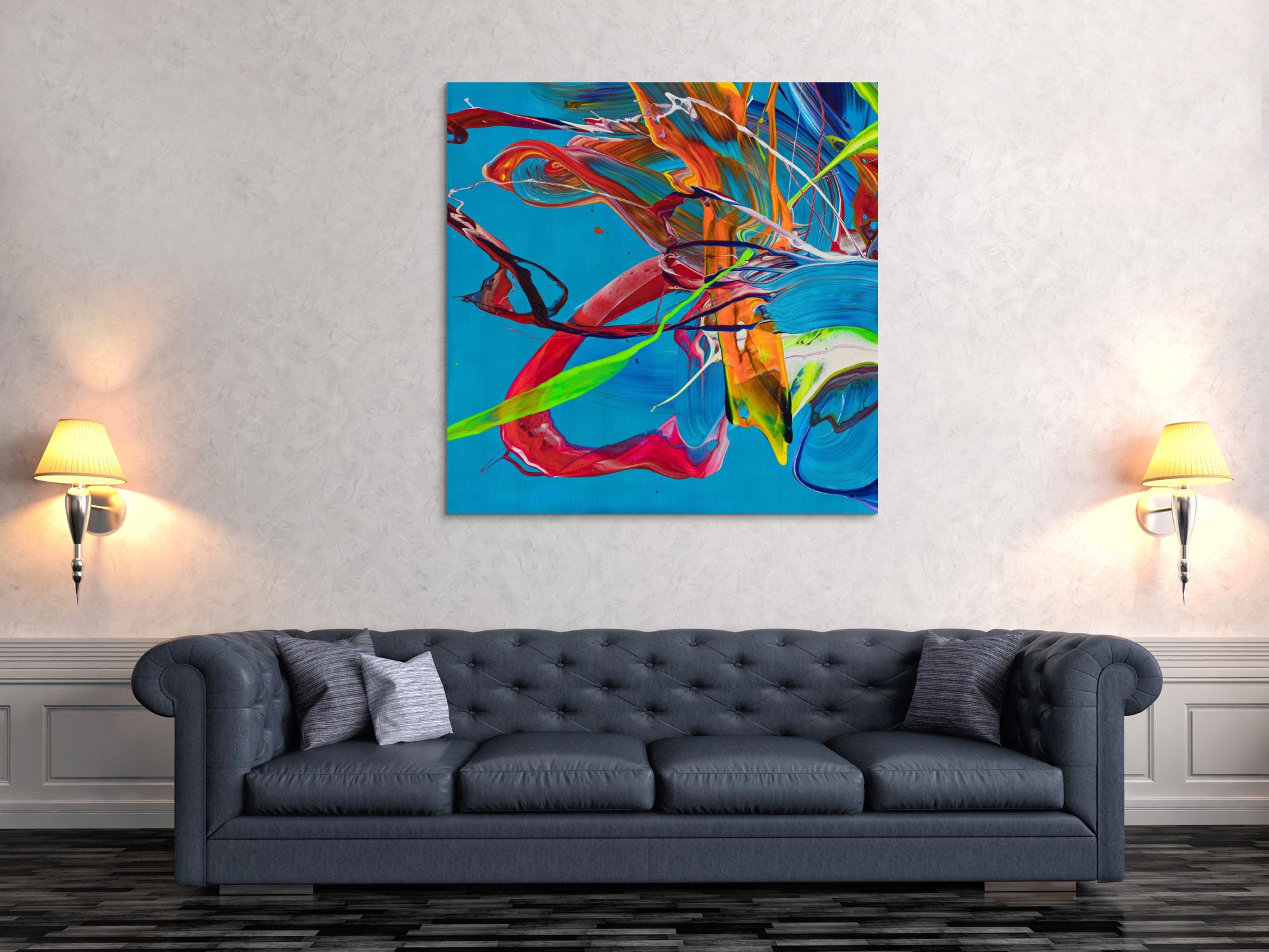 Abstraktes Bild auf Leinwand