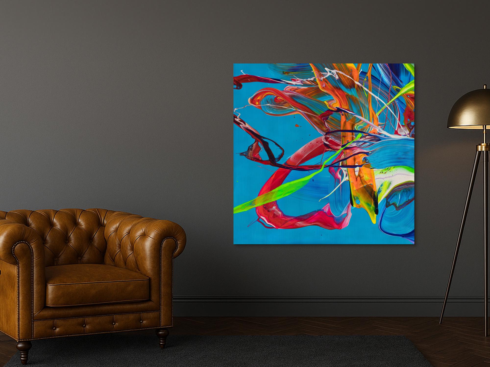 Abstraktes Bild auf Leinwand