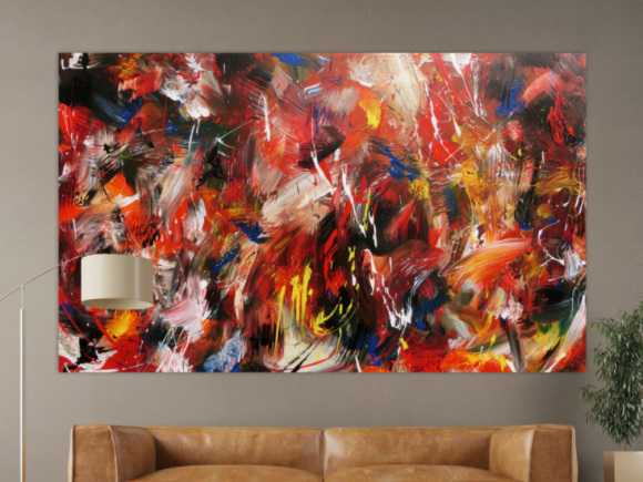 Kunstdruck Ausschnitt erstellen abstraktes Gemälde Nr. 1001