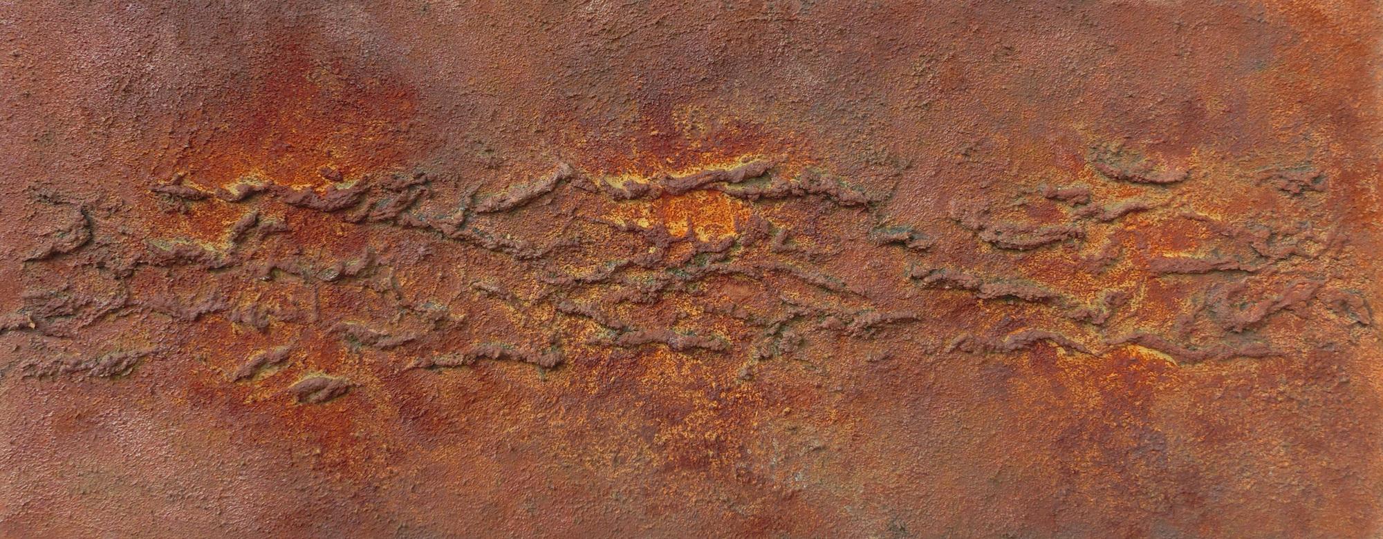 Abstraktes Bild aus echtem Rost und starker Strukur