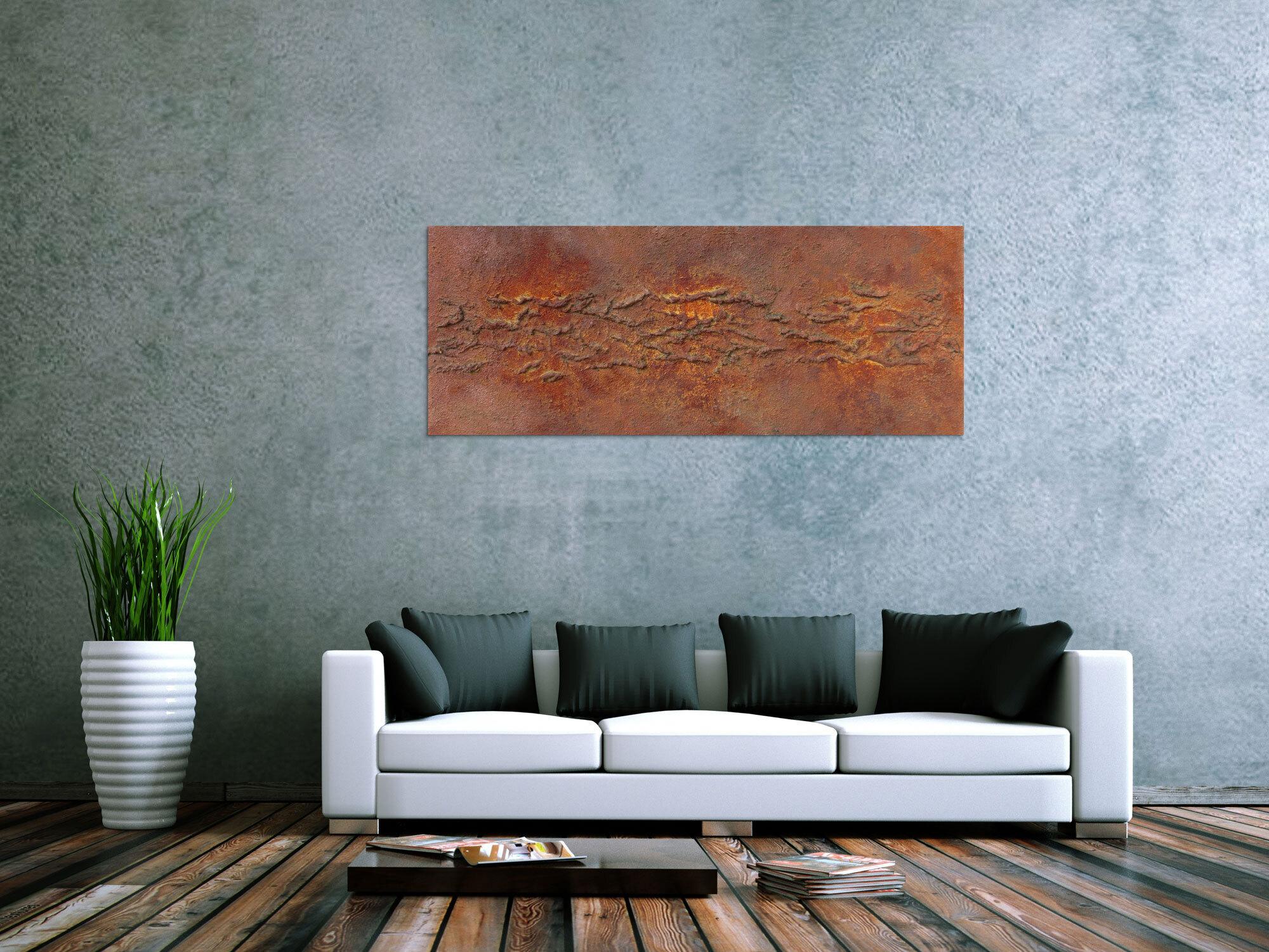 Abstraktes Bild aus echtem Rost und starker Strukur