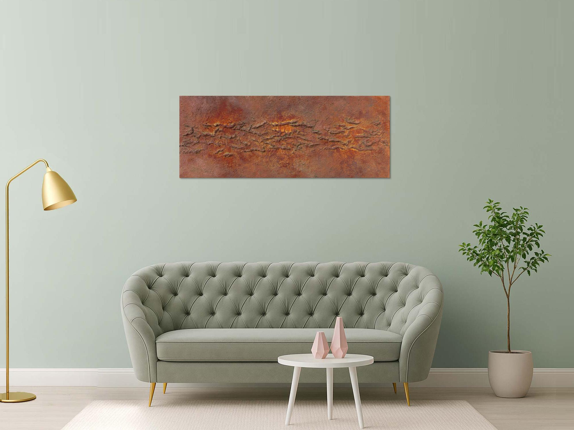 Abstraktes Bild aus echtem Rost und starker Strukur