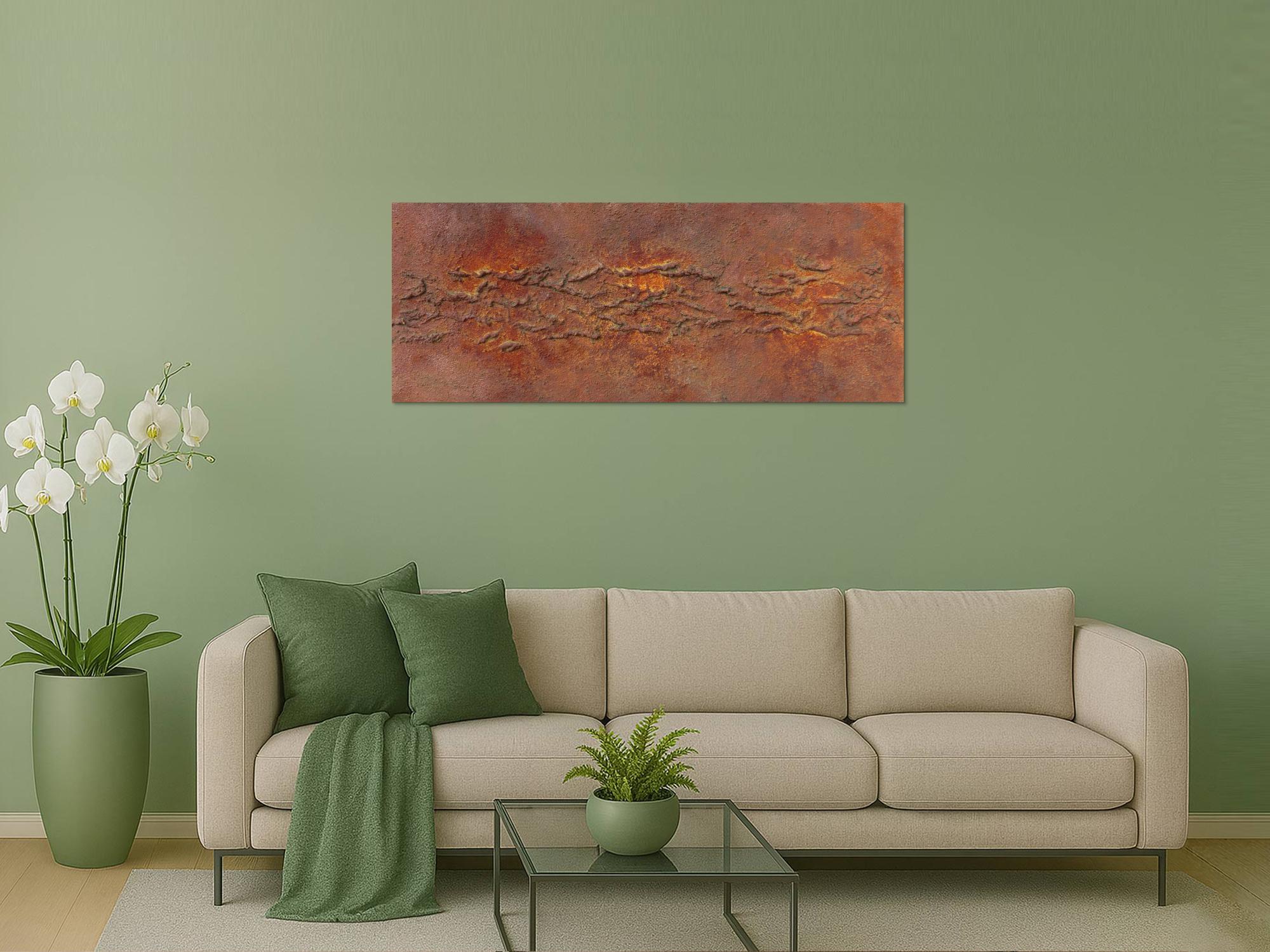 Abstraktes Bild aus echtem Rost und starker Strukur