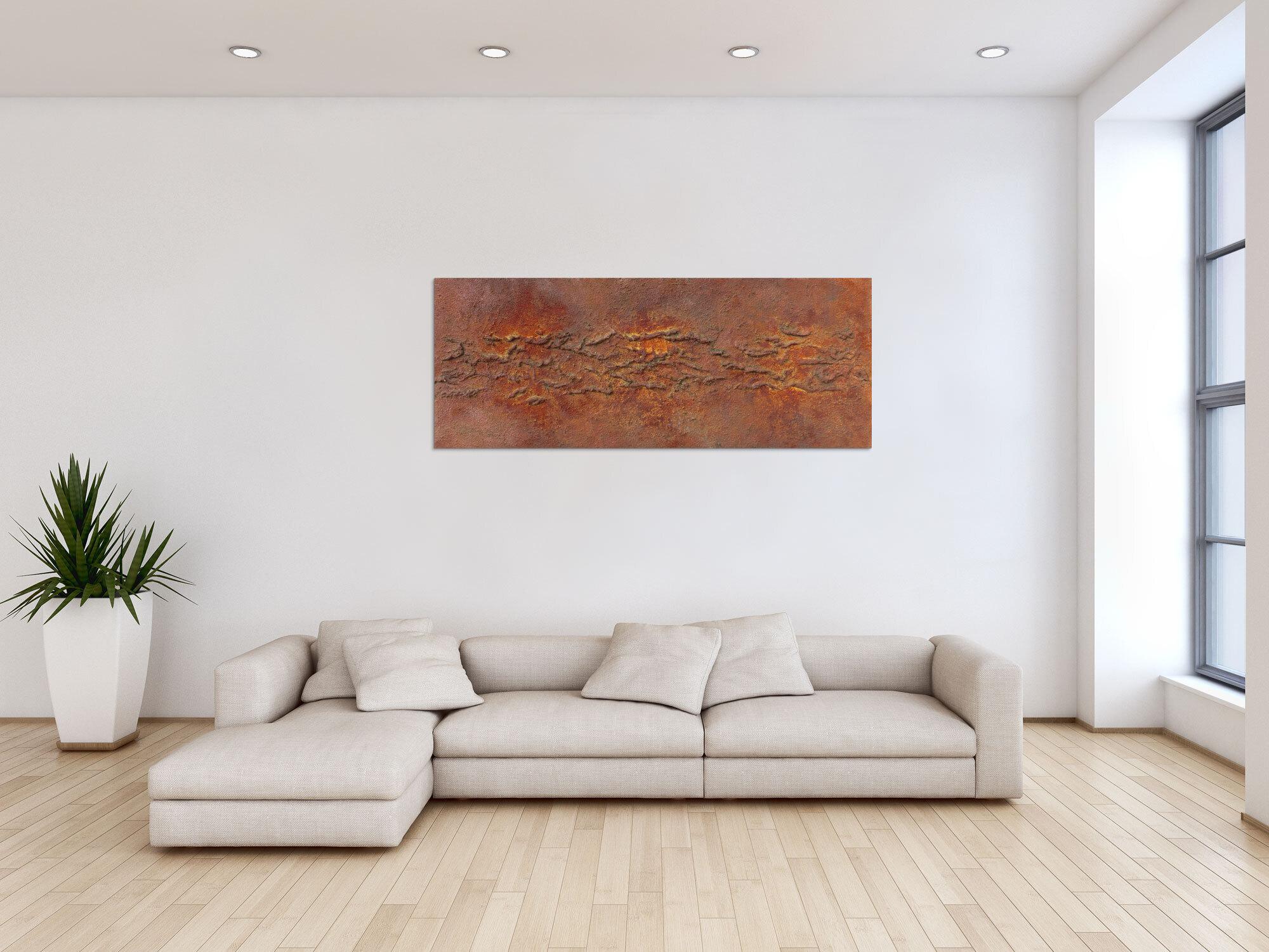 Abstraktes Bild aus echtem Rost und starker Strukur