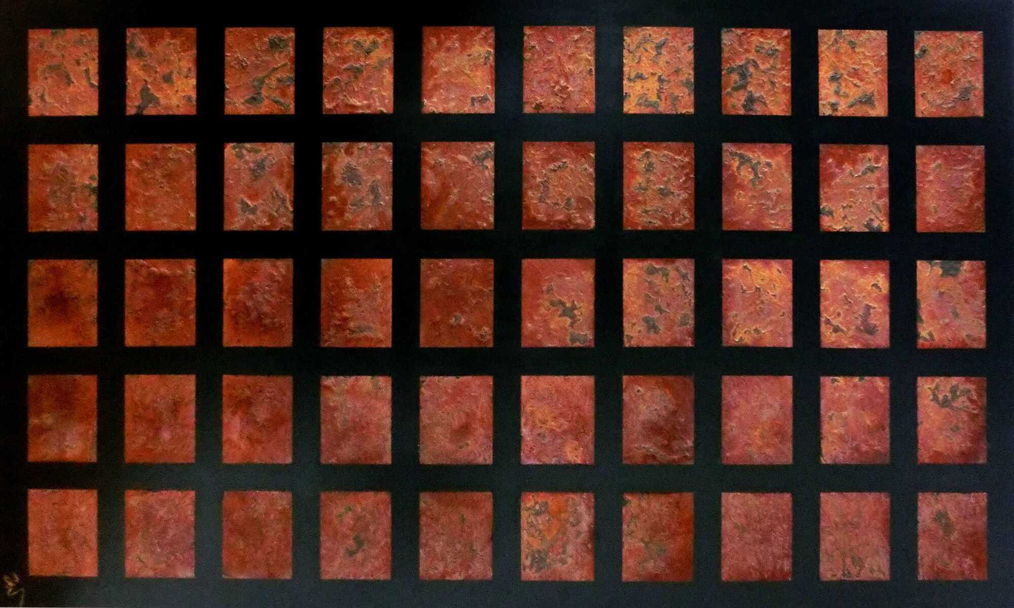 Abstraktes Rostbild XXL