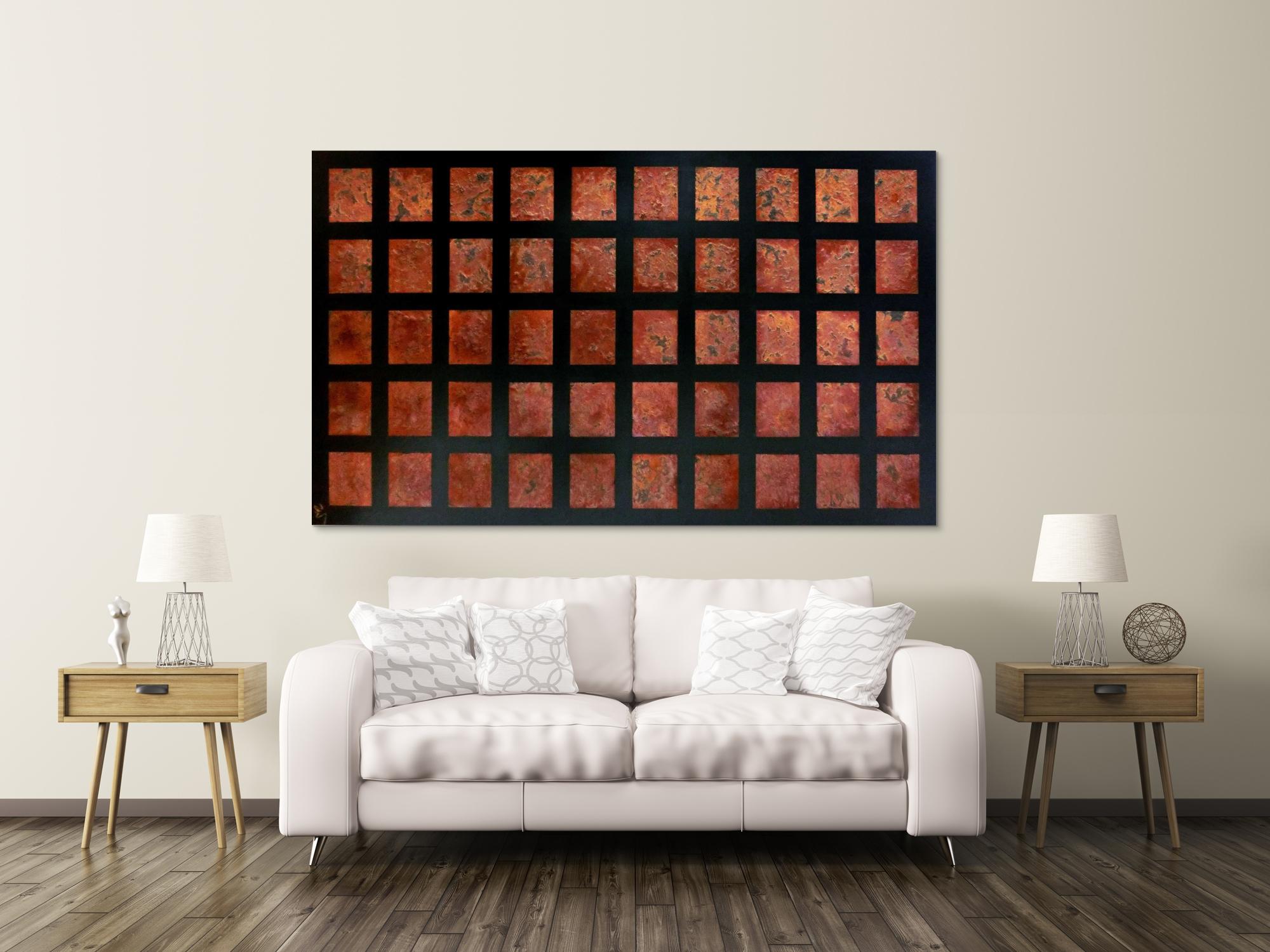 Abstraktes Rostbild XXL