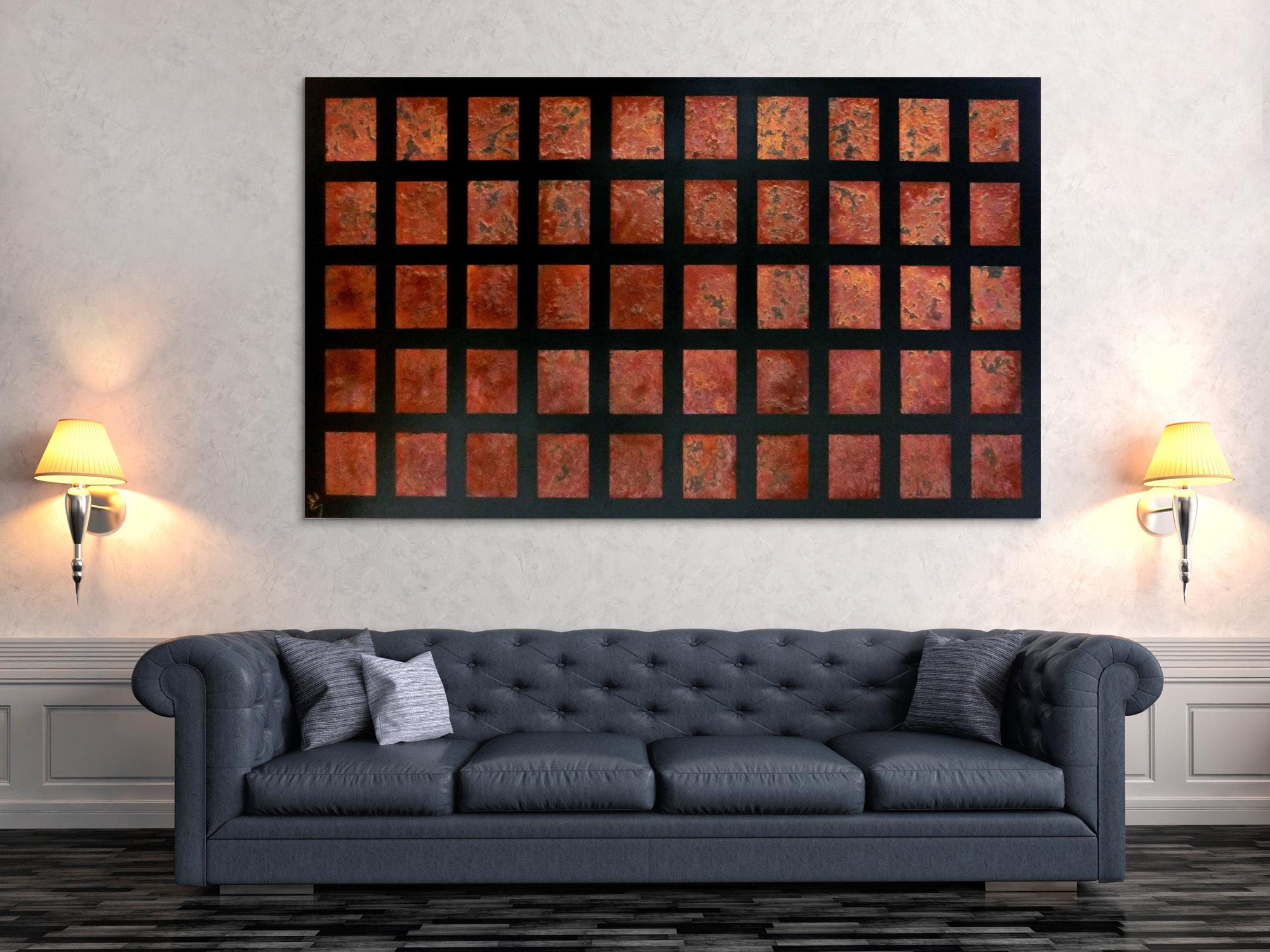 Abstraktes Rostbild XXL