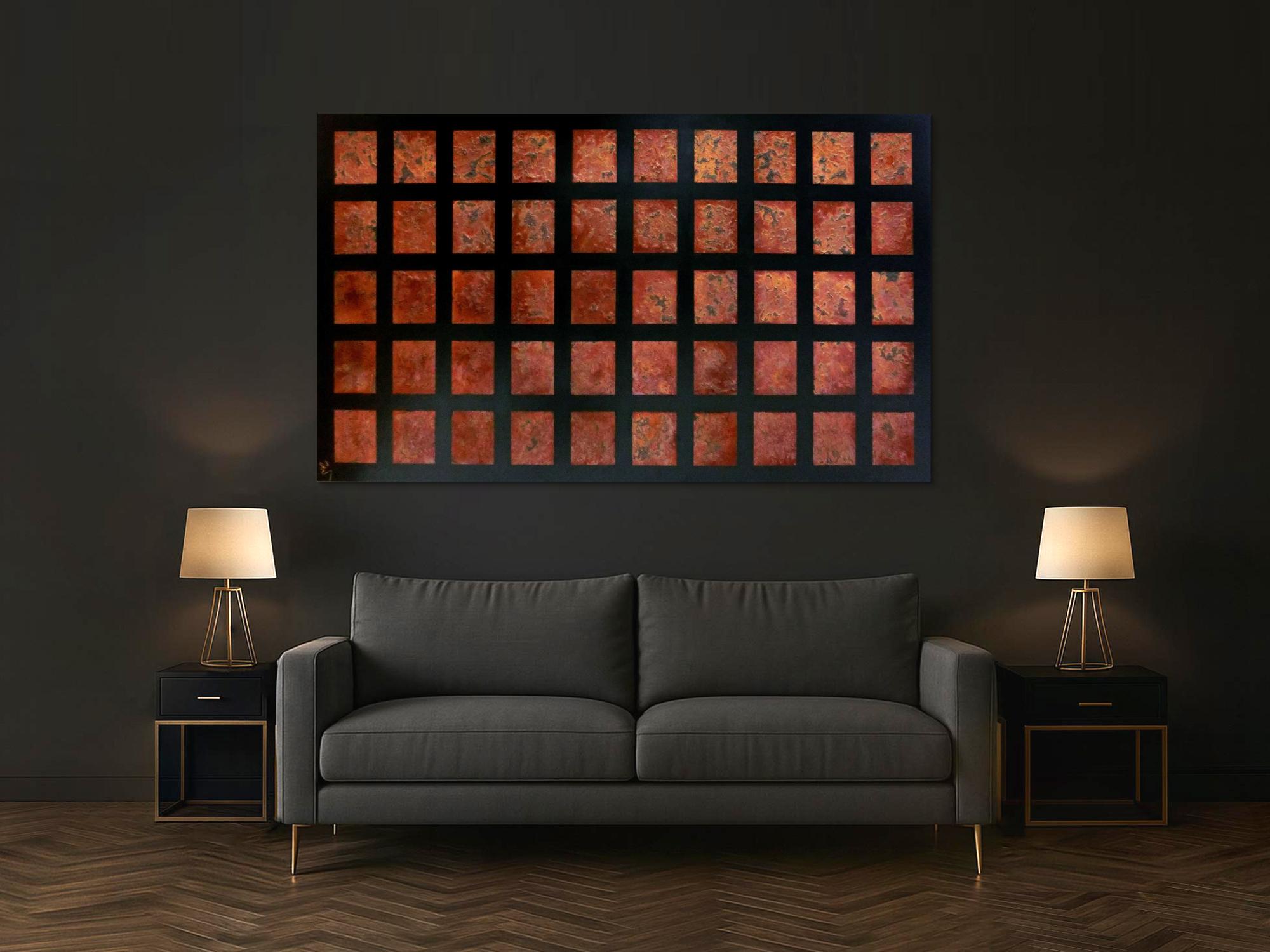 Abstraktes Rostbild XXL