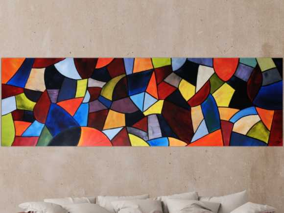 Kunstdruck Ausschnitt erstellen abstraktes Gemälde Nr. 102