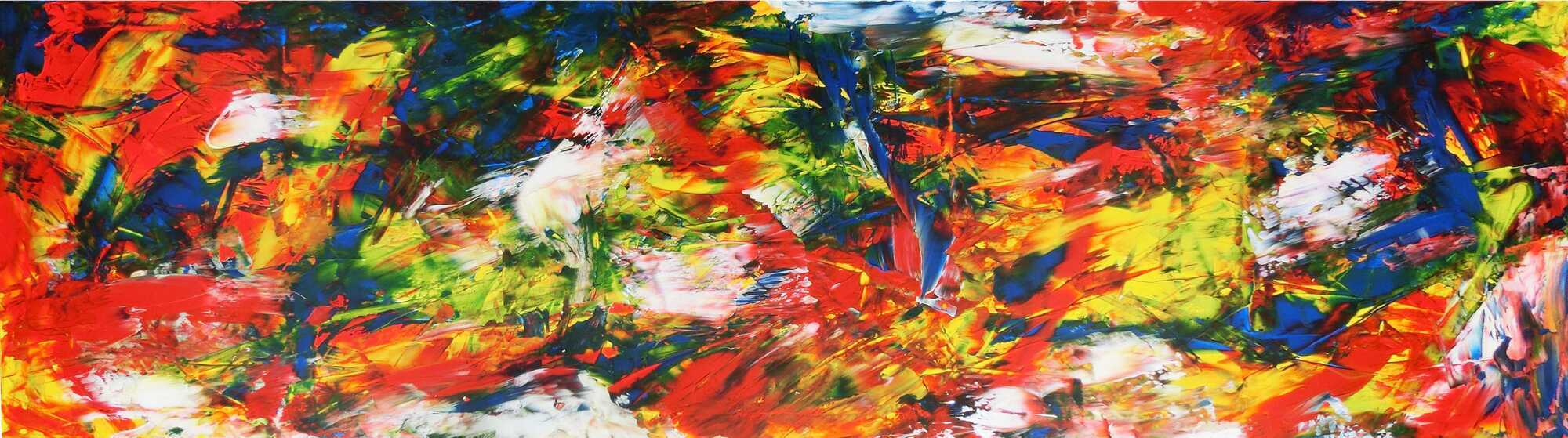 Abstraktes Acrylbild auf Leinwand XXL