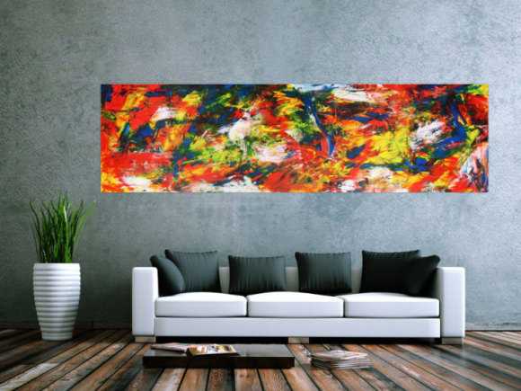 Abstraktes Acrylbild auf Leinwand XXL