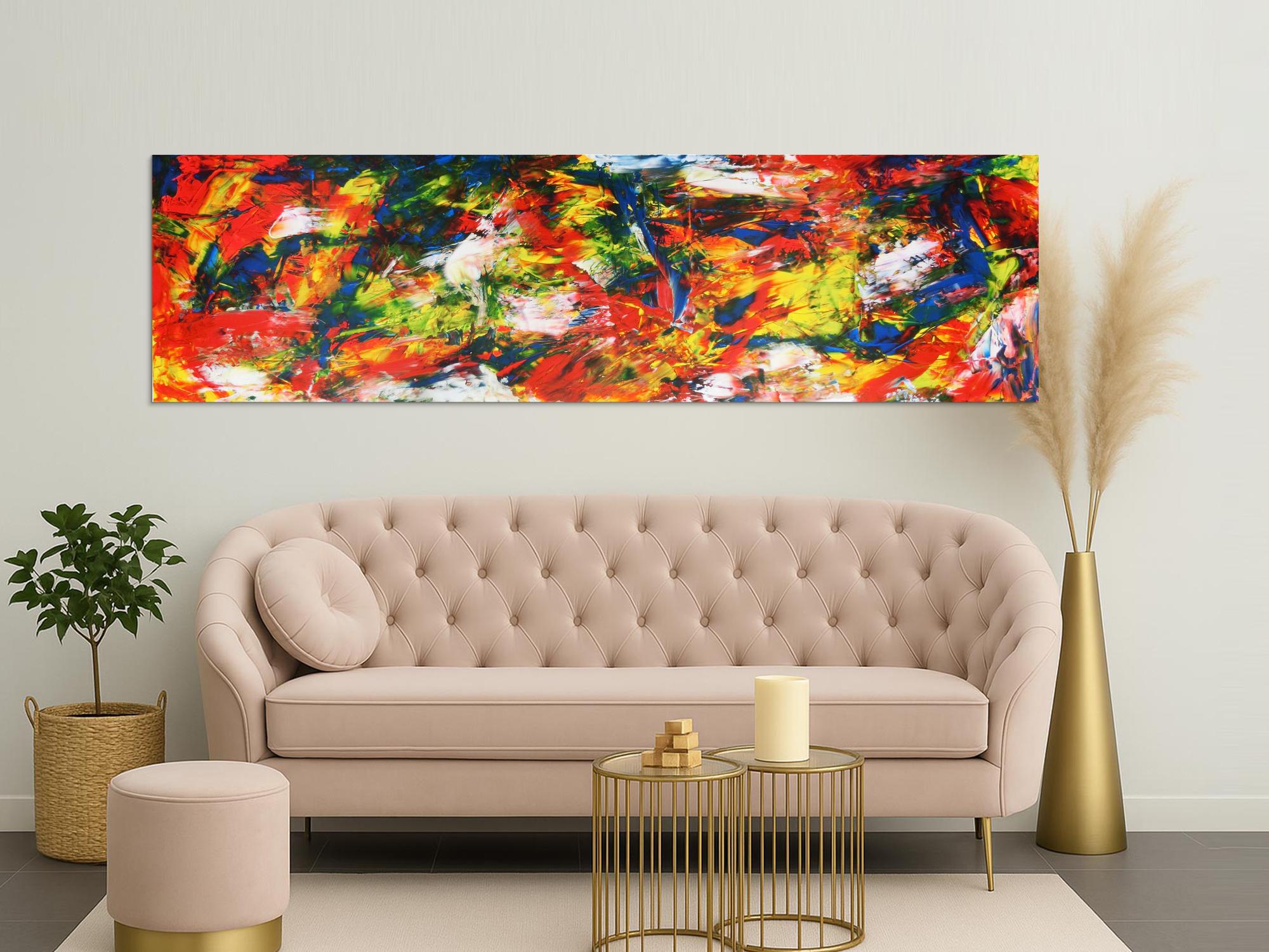 Abstraktes Acrylbild auf Leinwand XXL