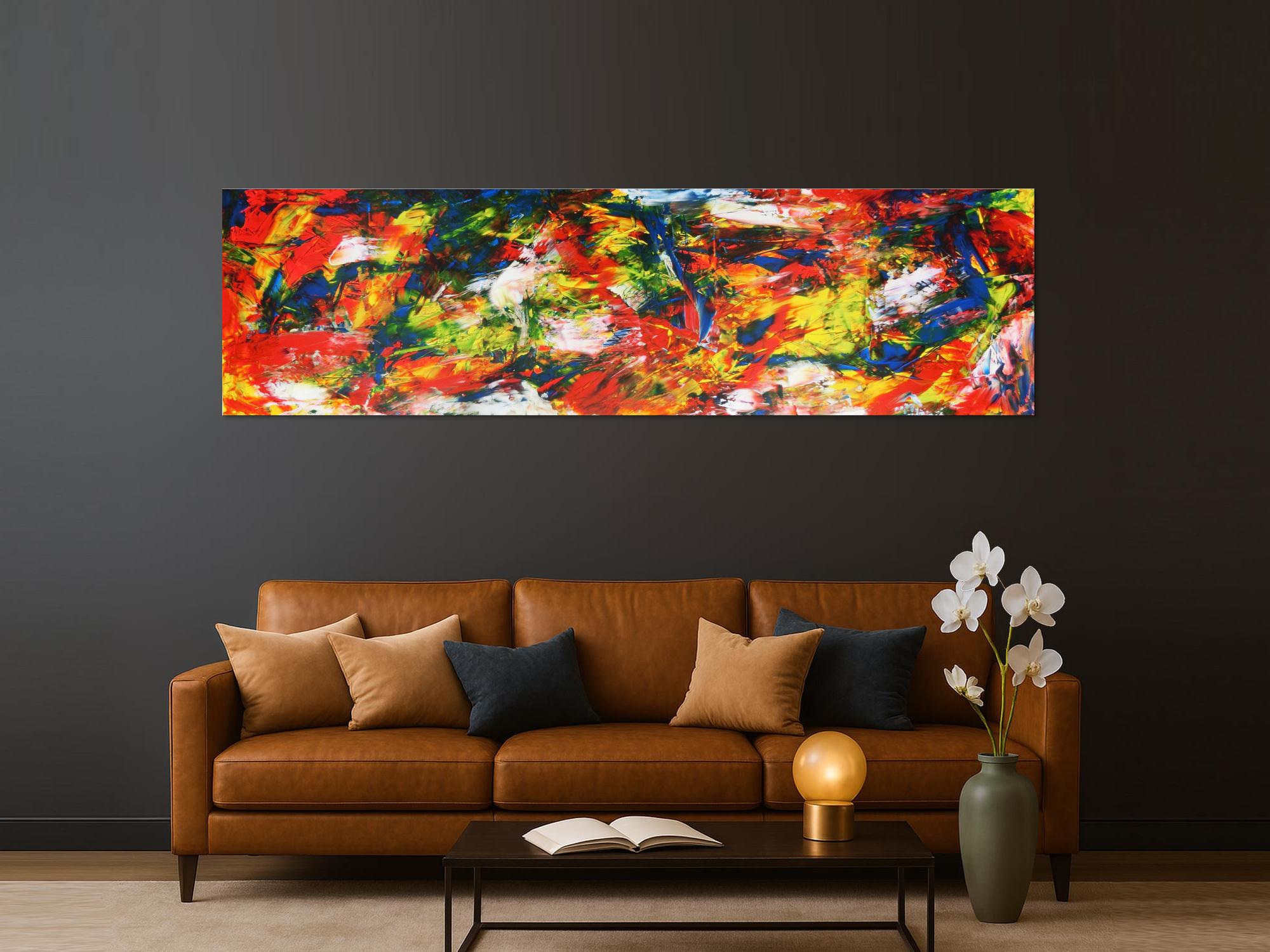 Abstraktes Acrylbild auf Leinwand XXL