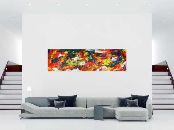 Abstraktes Acrylbild auf Leinwand XXL