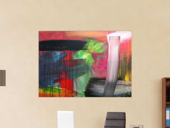 Kunstdruck Ausschnitt erstellen abstraktes Gemälde Nr. 1033