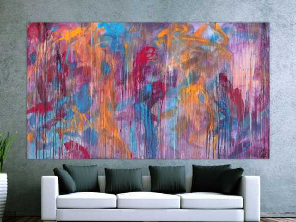Kunstdruck Ausschnitt erstellen abstraktes Gemälde Nr. 1034