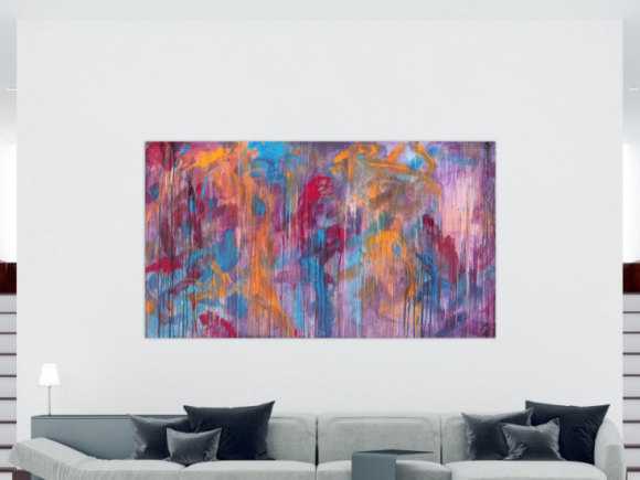 Kunstdruck auf Leinwand abstraktes Gemälde Nr. 1034