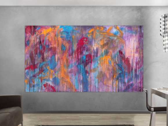 Kunstdruck auf Leinwand abstraktes Gemälde Nr. 1034