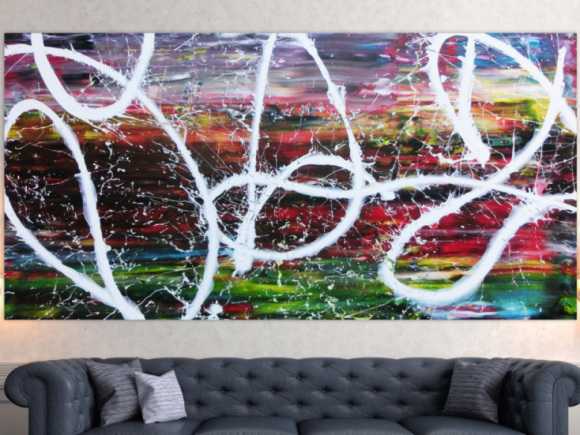 Kunstdruck Ausschnitt erstellen abstraktes Gemälde Nr. 1036