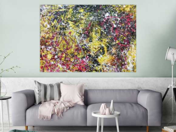 Kunstdruck Ausschnitt erstellen abstraktes Gemälde Nr. 1057