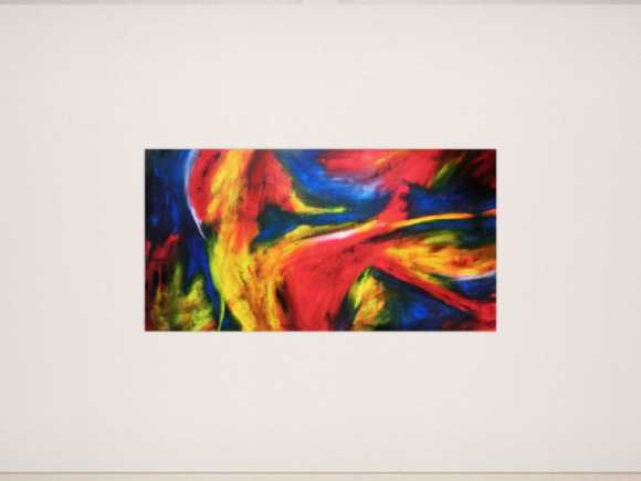 Abstraktes Acrylbild XXL und bunt