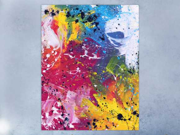 Kunstdruck Ausschnitt erstellen abstraktes Gemälde Nr. 1061