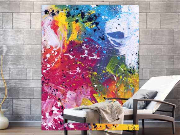 Kunstdruck Ausschnitt erstellen abstraktes Gemälde Nr. 1061