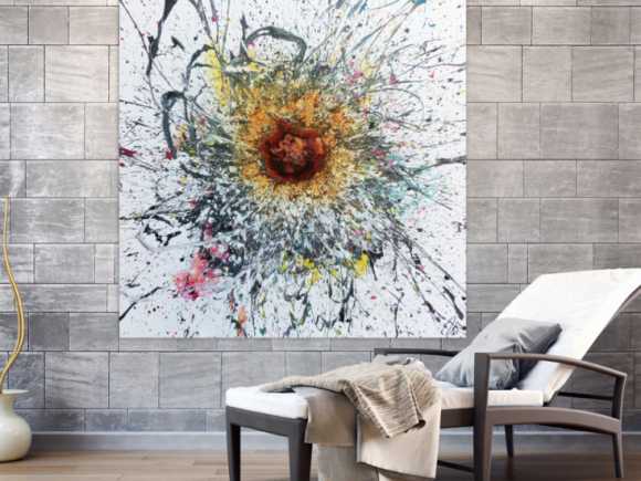 Kunstdruck Ausschnitt erstellen abstraktes Gemälde Nr. 1063