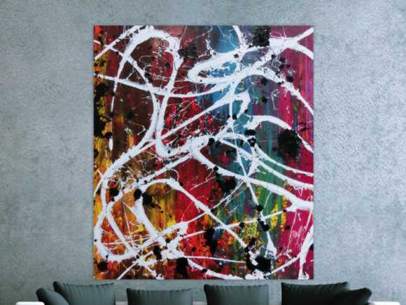 Kunstdruck Ausschnitt erstellen abstraktes Gemälde Nr. 1065