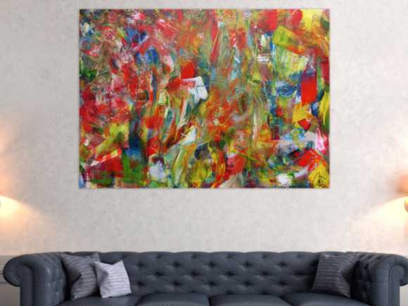 Kunstdruck Ausschnitt erstellen abstraktes Gemälde Nr. 1089