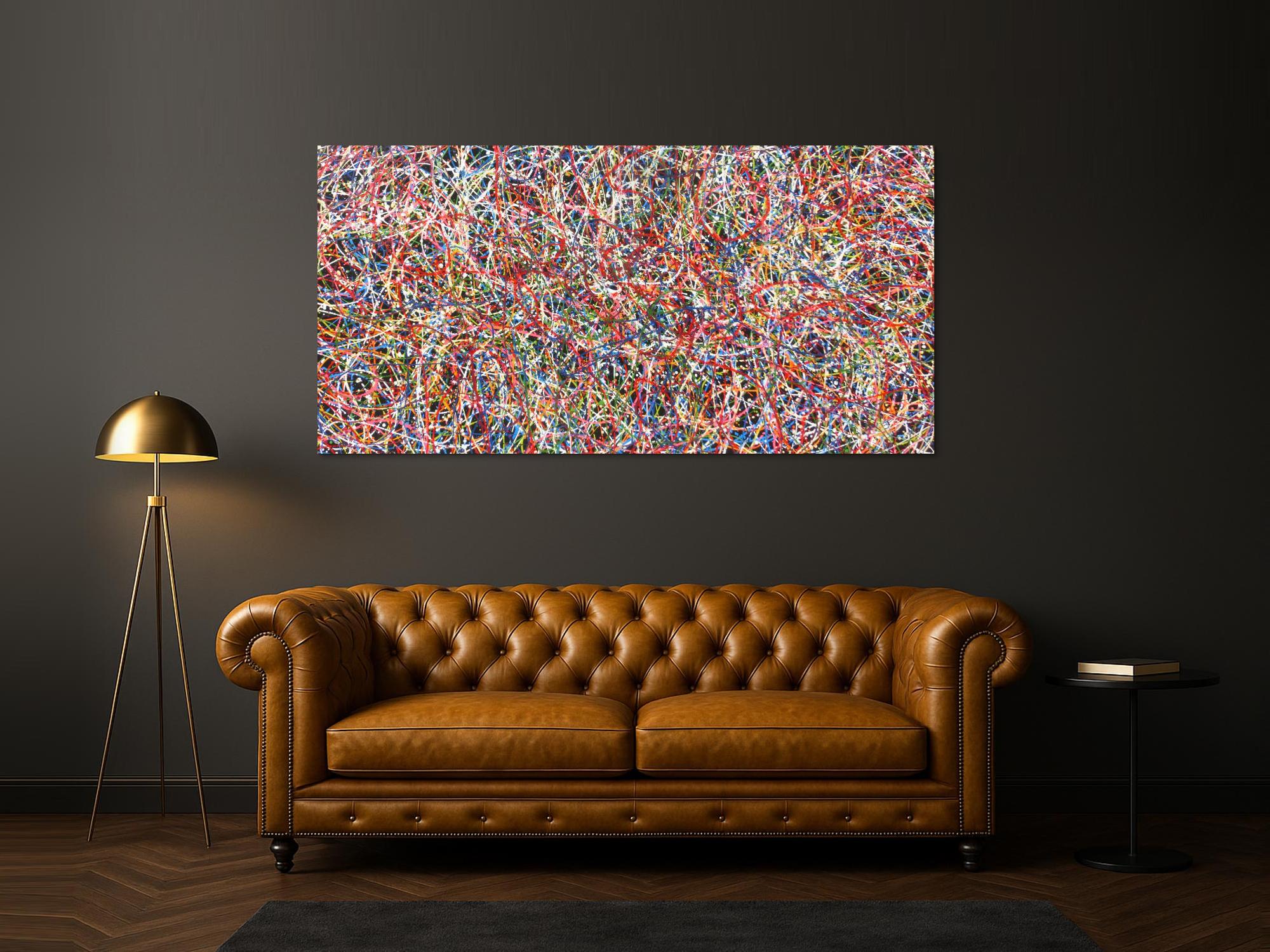 Abstraktes Acrylbild Gemälde bunt