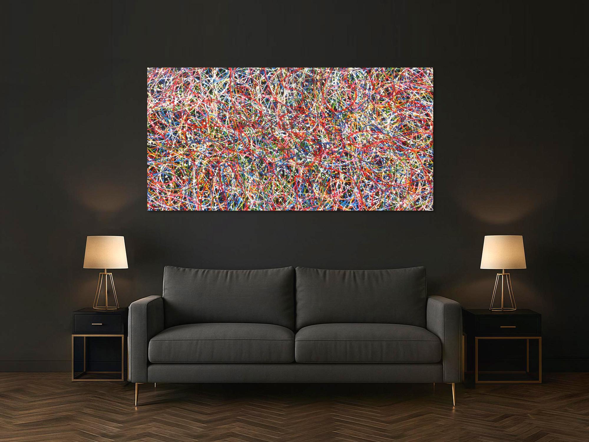 Abstraktes Acrylbild Gemälde bunt