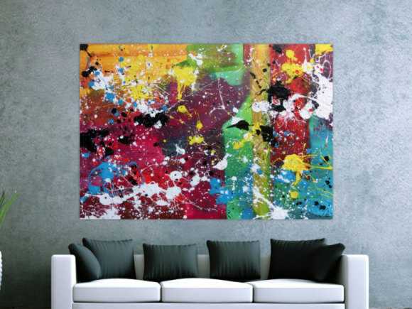 Kunstdruck Ausschnitt erstellen abstraktes Gemälde Nr. 1096