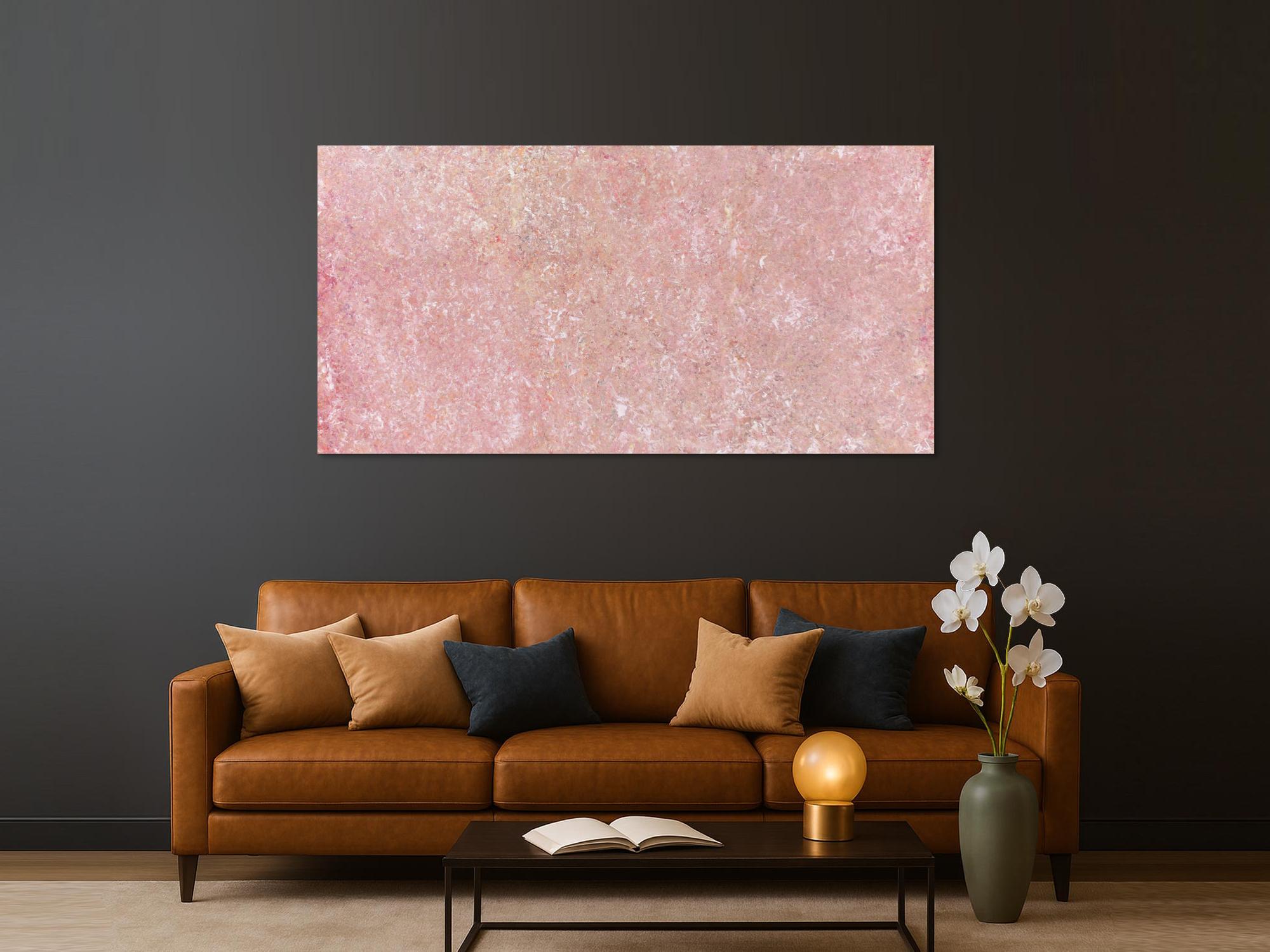 Abstrakes Bild Rosa Acryl